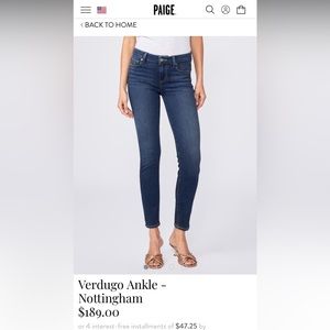 Paige denim jeans